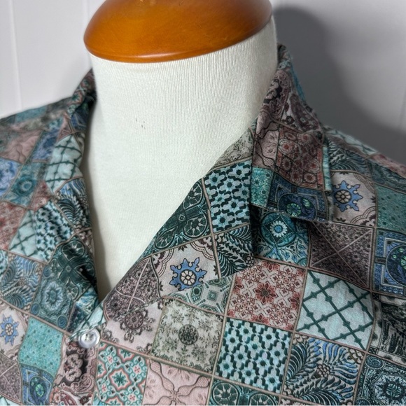 Anerkjendt AKLEO S/S Poplin AOP Shirt - Patchwork - Picture 6 of 12